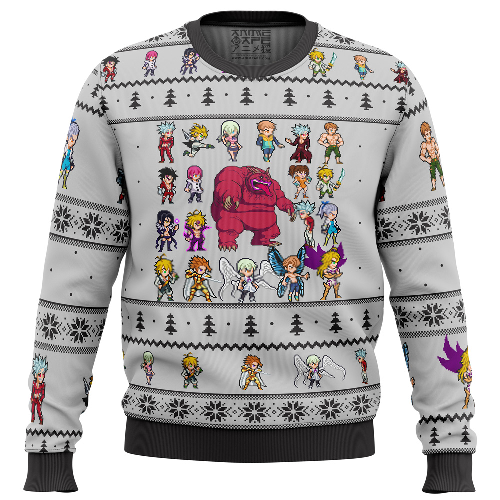 seven deadly sins sprites ugly christmas sweater ana2207 2848 - Fandomaniax Store