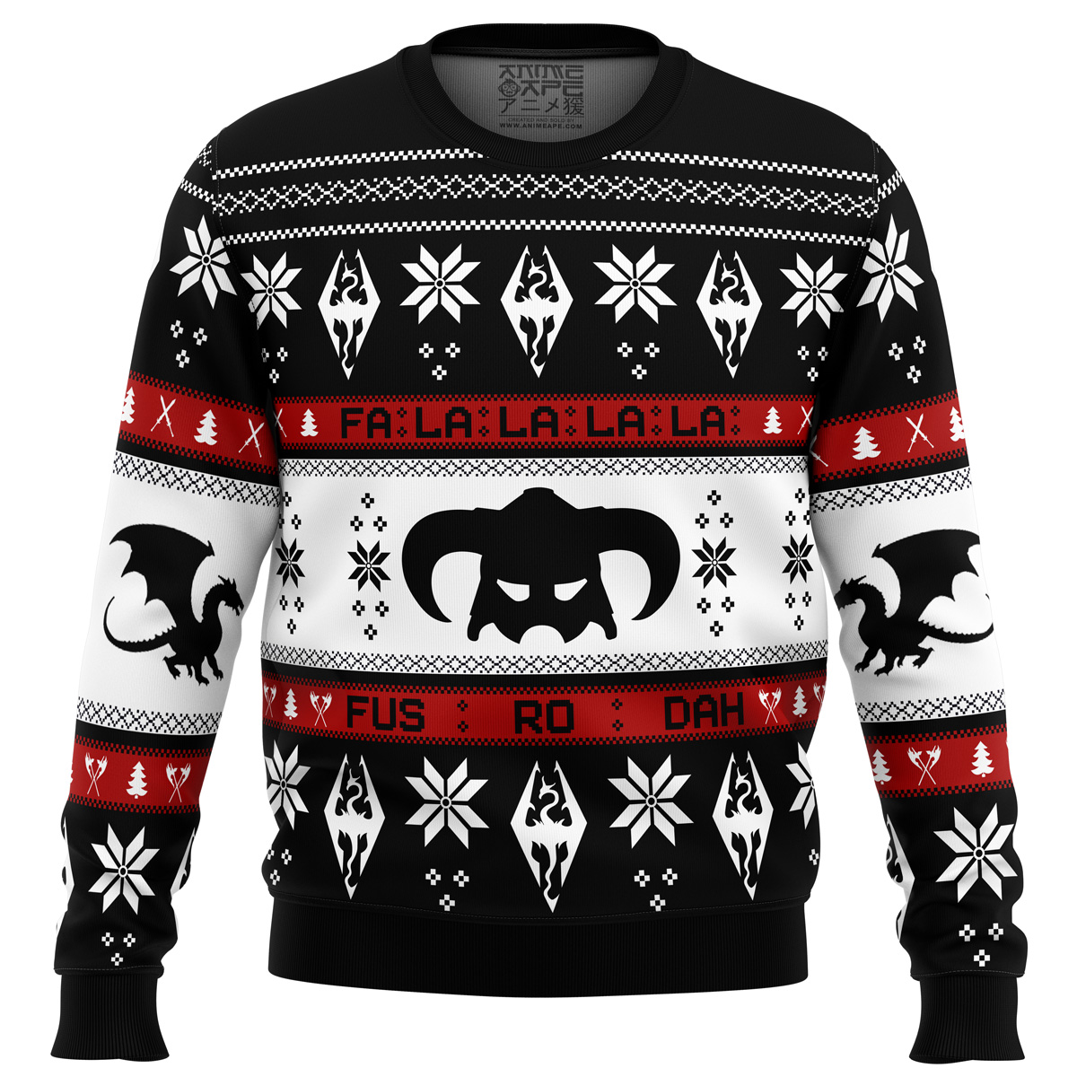skyrim fusrodah ugly christmas sweater ana2207 3283 - Fandomaniax Store