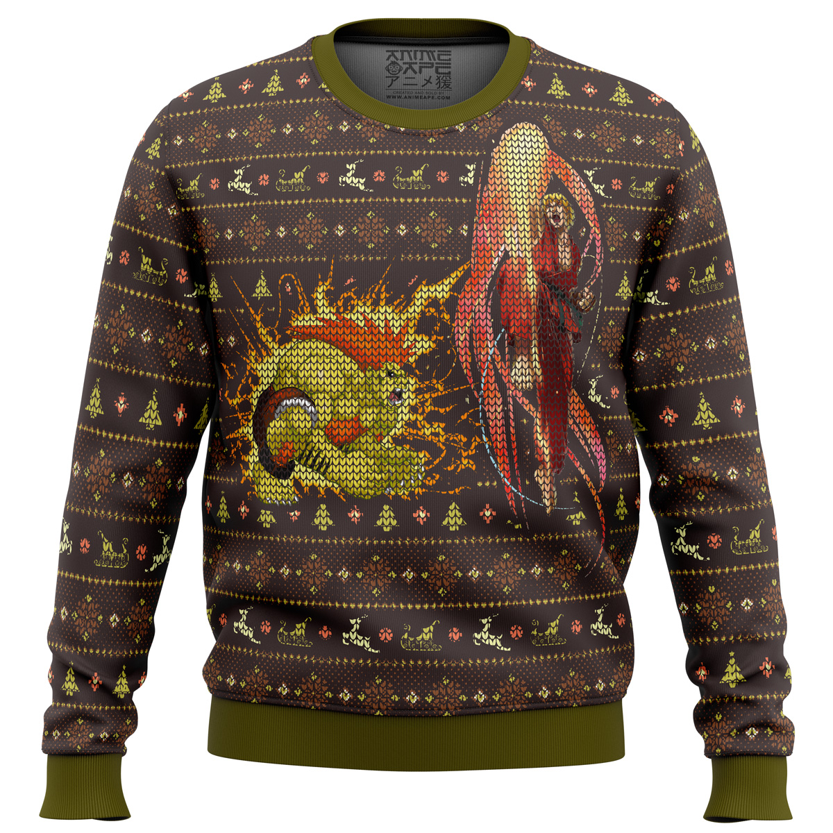 street fighter ken vs blanka ugly christmas sweater ana2207 1275 - Fandomaniax Store