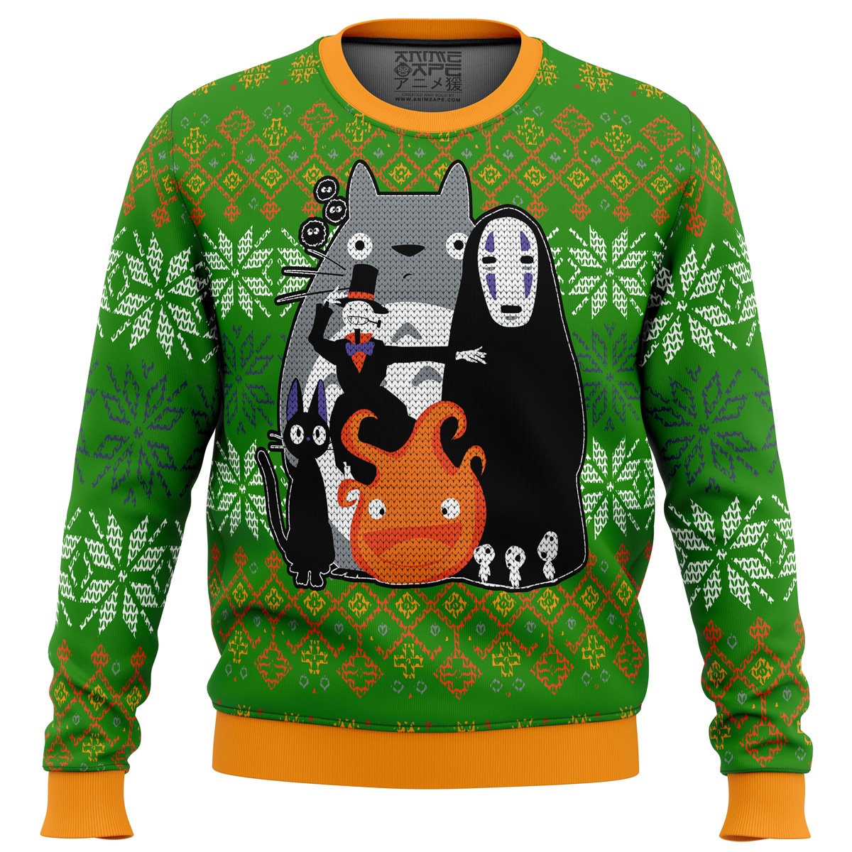 studio ghibli miyazaki squad ugly christmas sweater ana2207 4399 - Fandomaniax Store