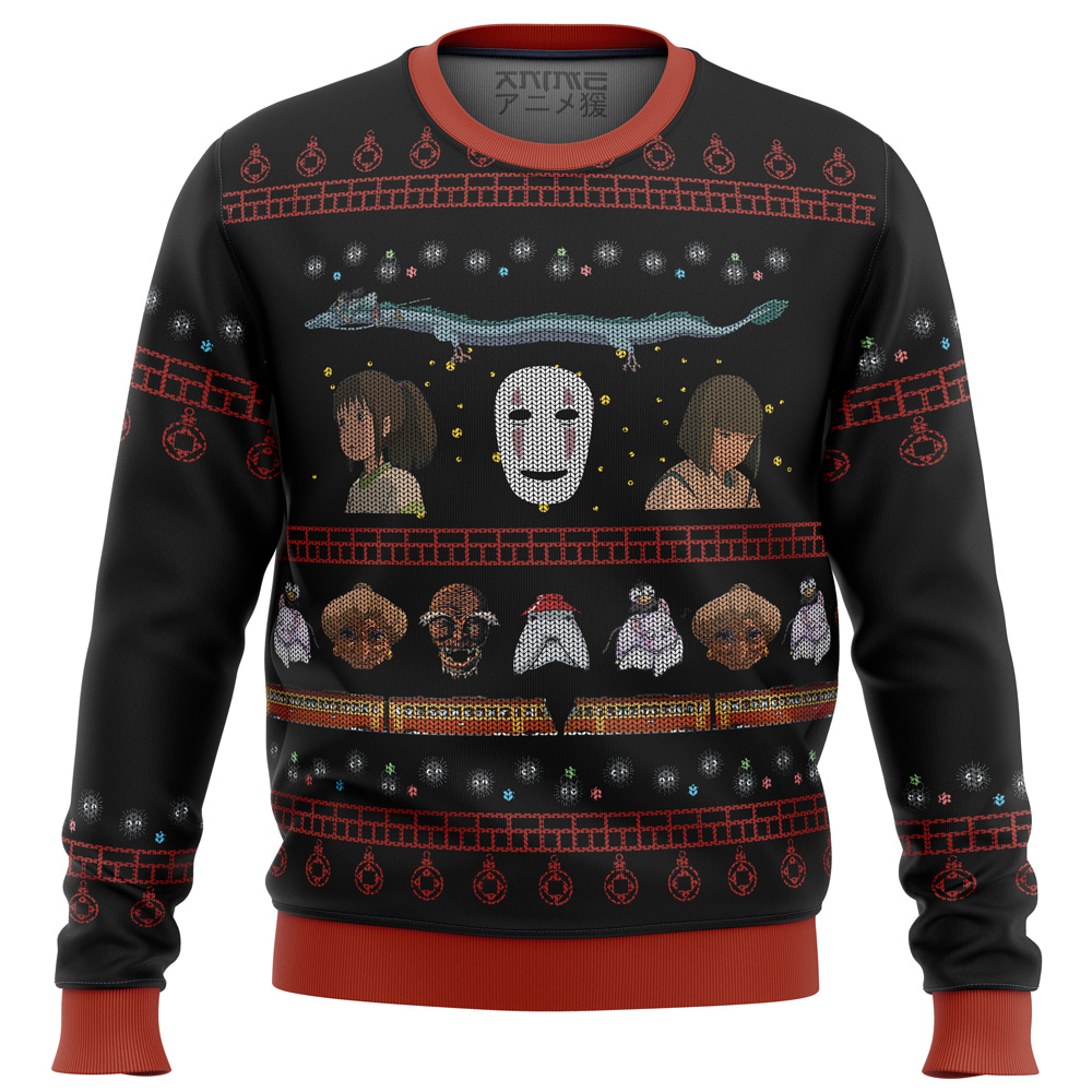 studio ghibli spirited ugly christmas sweater ana2207 4163 - Fandomaniax Store