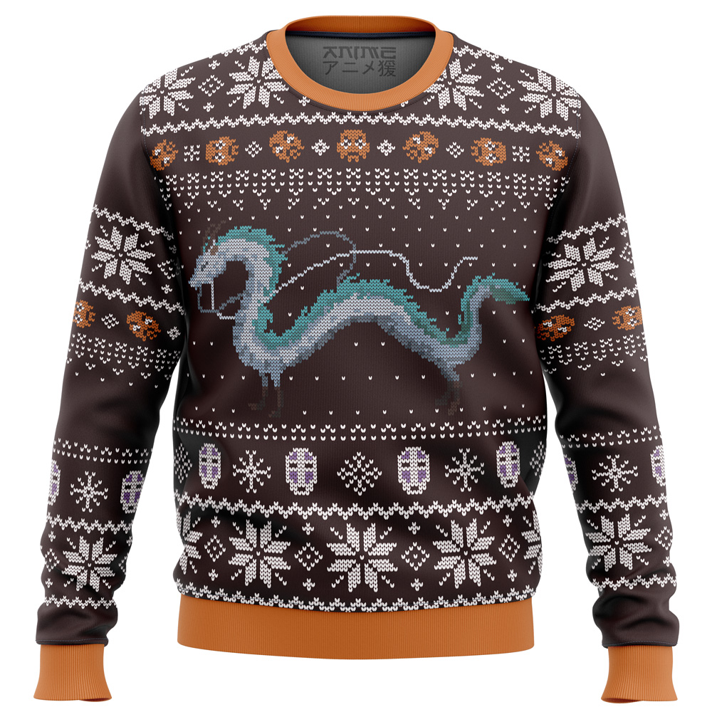 studio ghibli spirits ugly christmas sweater ana2207 7424 - Fandomaniax Store