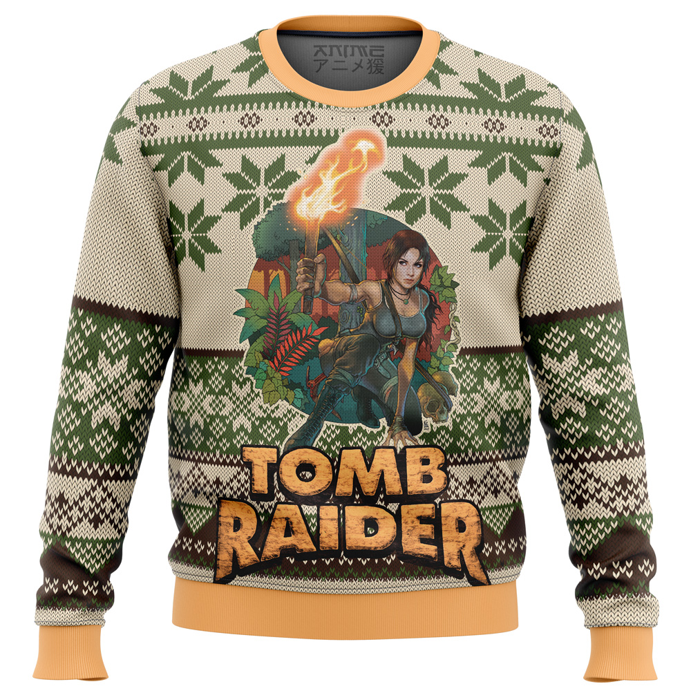 tomb raider alt ugly christmas sweater ana2207 2217 - Fandomaniax Store