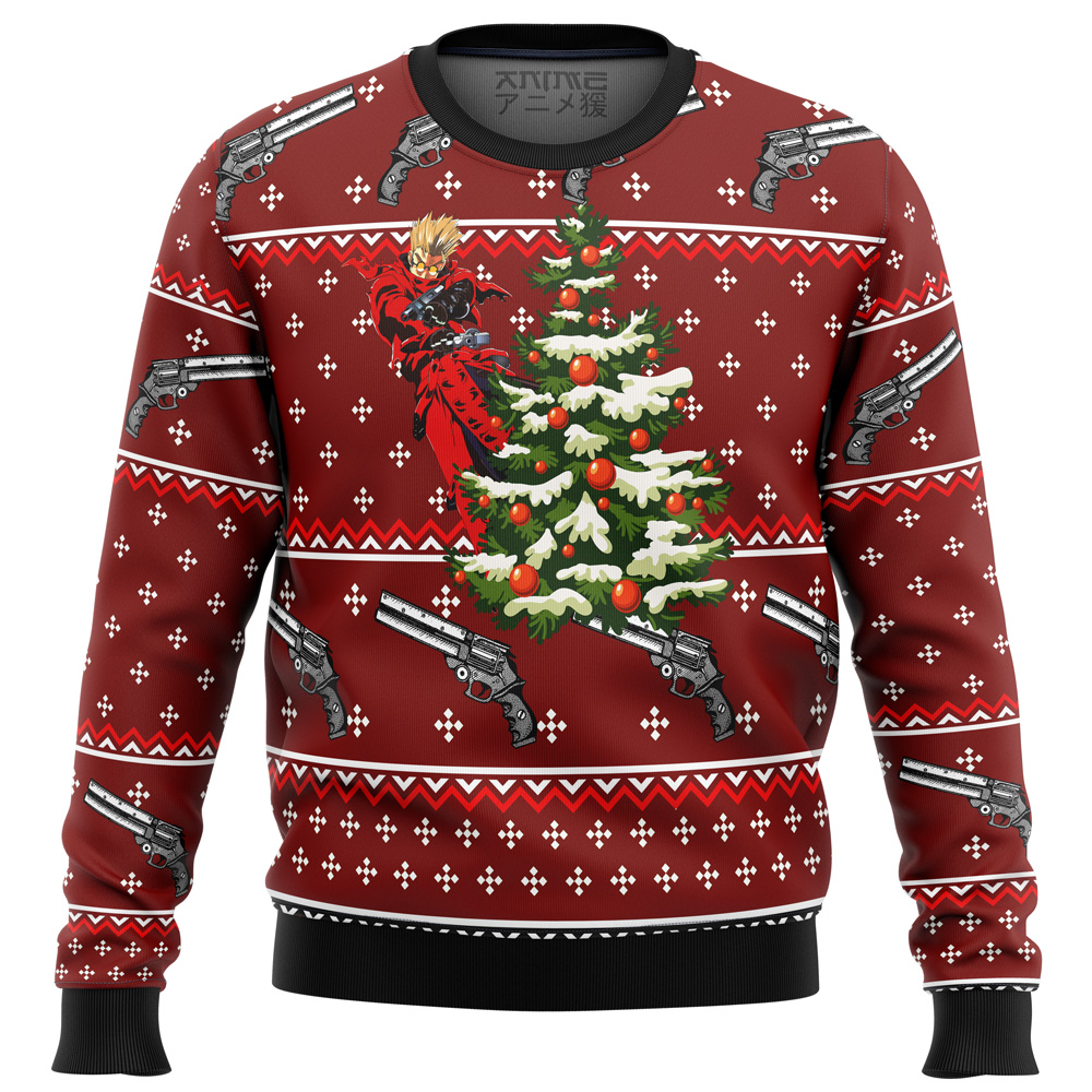 trigun vash ugly christmas sweater ana2207 6323 - Fandomaniax Store