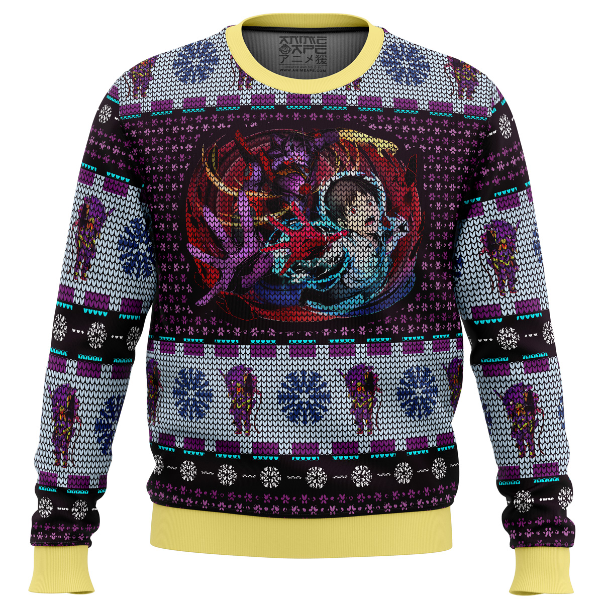unit 01 ikari shinji neon genesis evangelion ugly christmas sweater ana2207 7707 - Fandomaniax Store