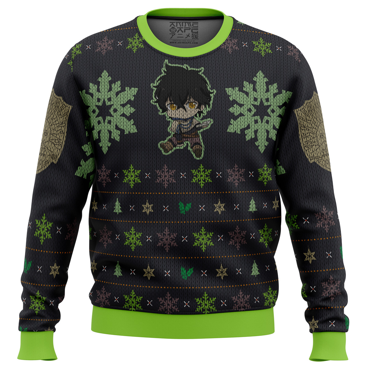 yuno black clover ugly christmas sweater ana2207 7040 - Fandomaniax Store