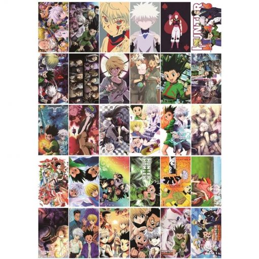 30 Pcs box Anime Hunter X Hunter Lomo Card Toy Gon Freecss Killua Zoldyck Magic Paper 1 - Fandomaniax Store