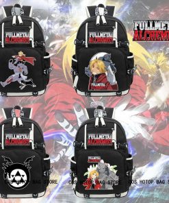 Anime Fullmetal Alchemist Backpack Knapsack Packsack Travel School Otaku Bags 1 - Fandomaniax Store