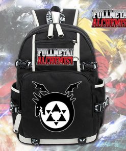 Anime Fullmetal Alchemist Backpack Knapsack Packsack Travel School Otaku Bags 3 - Fandomaniax Store