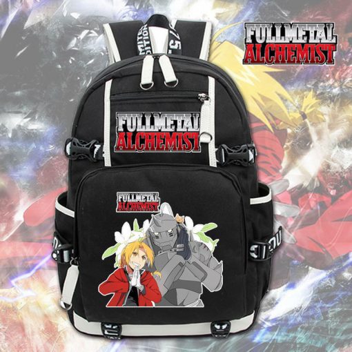 Anime Fullmetal Alchemist Backpack Knapsack Packsack Travel School Otaku Bags - Fandomaniax Store