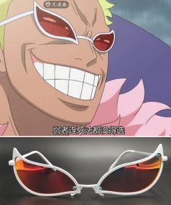 Anime One Piece Donquixote Doflamingo Joker Sunglasses Men Women cosplay Accessories Glasses Xmas Gifts 4 - Fandomaniax Store