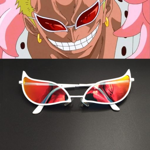 Anime One Piece Donquixote Doflamingo Joker Sunglasses Men Women cosplay Accessories Glasses Xmas Gifts - Fandomaniax Store