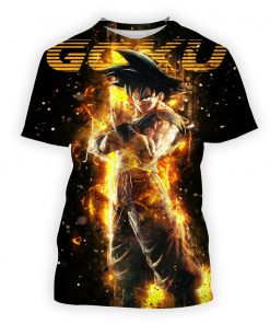 Dragon Ball Goku Summer 3D printing Men s T Shirts Japanese Anime Harajuku Street O Neck - Fandomaniax Store