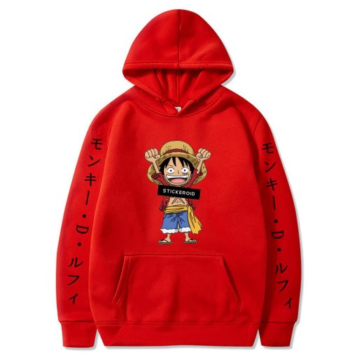 Japan Anime One Piece Luffy Hoodie Unisex Sunny Active Graphic Sweatshirt 2021 Fashionable Streetwear 1 - Fandomaniax Store