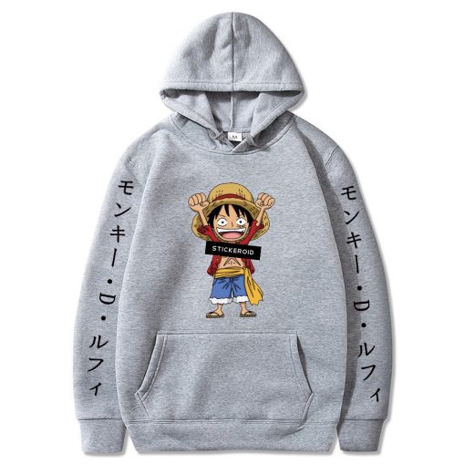 Japan Anime One Piece Luffy Hoodie Unisex Sunny Active Graphic Sweatshirt 2021 Fashionable Streetwear 3 - Fandomaniax Store