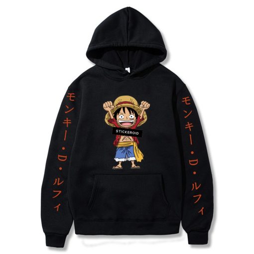 Japan Anime One Piece Luffy Hoodie Unisex Sunny Active Graphic Sweatshirt 2021 Fashionable Streetwear 4 - Fandomaniax Store