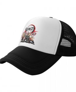 Kimetsu No Yaiba Demon Slayer Trucker Hat Adjustable Nezuko Tanjirou Inosuke Anime Baseball Cap Streetwear Snapback 1 - Fandomaniax Store