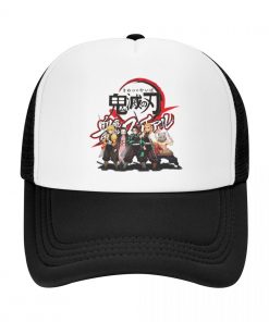 Kimetsu No Yaiba Demon Slayer Trucker Hat Adjustable Nezuko Tanjirou Inosuke Anime Baseball Cap Streetwear Snapback - Fandomaniax Store