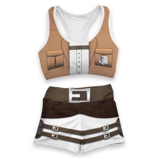 New Anime Attack On Titan Eren Jager Swimsuit Scout Regiment Symbol Cosplay Costumes Beach Shorts Teens - Fandomaniax Store