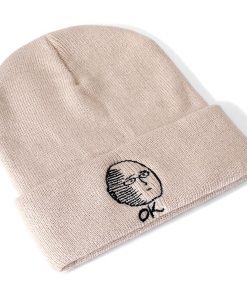 ONE PUNCH MAN Anime Cotton Casual Beanies for Men Women Knitted Winter Hat Solid Color Hip 4 - Fandomaniax Store