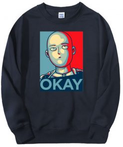 Okay Print One Punch Man Anime Harajuku Article Spring Male Oversized Loose Hoodie Simple Fitness Clothes 1 - Fandomaniax Store