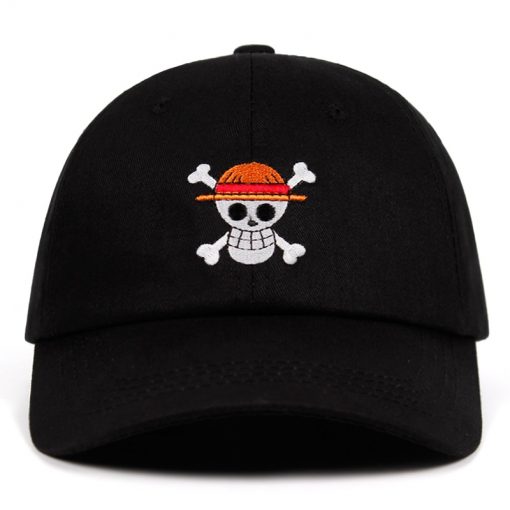 One Piece Dad Hat 100 Cotton Anime Baseball Caps High quality embroidery Snapback Hats pirate - Fandomaniax Store
