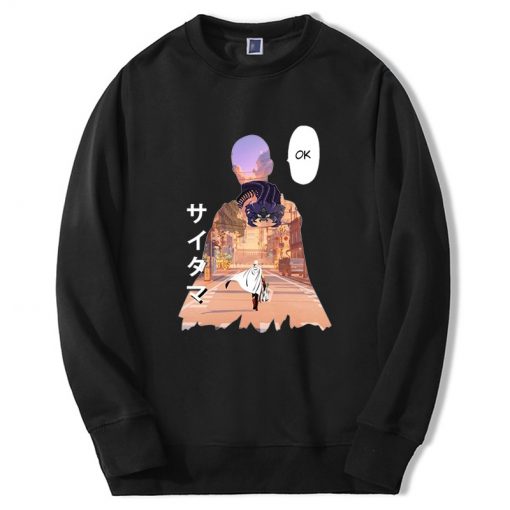 One Punch Man Graphic Hoodie Japanese Anime Saitama Mens 2022 Fashion Sweatshirts Hip Hop Long Sleeve - Fandomaniax Store