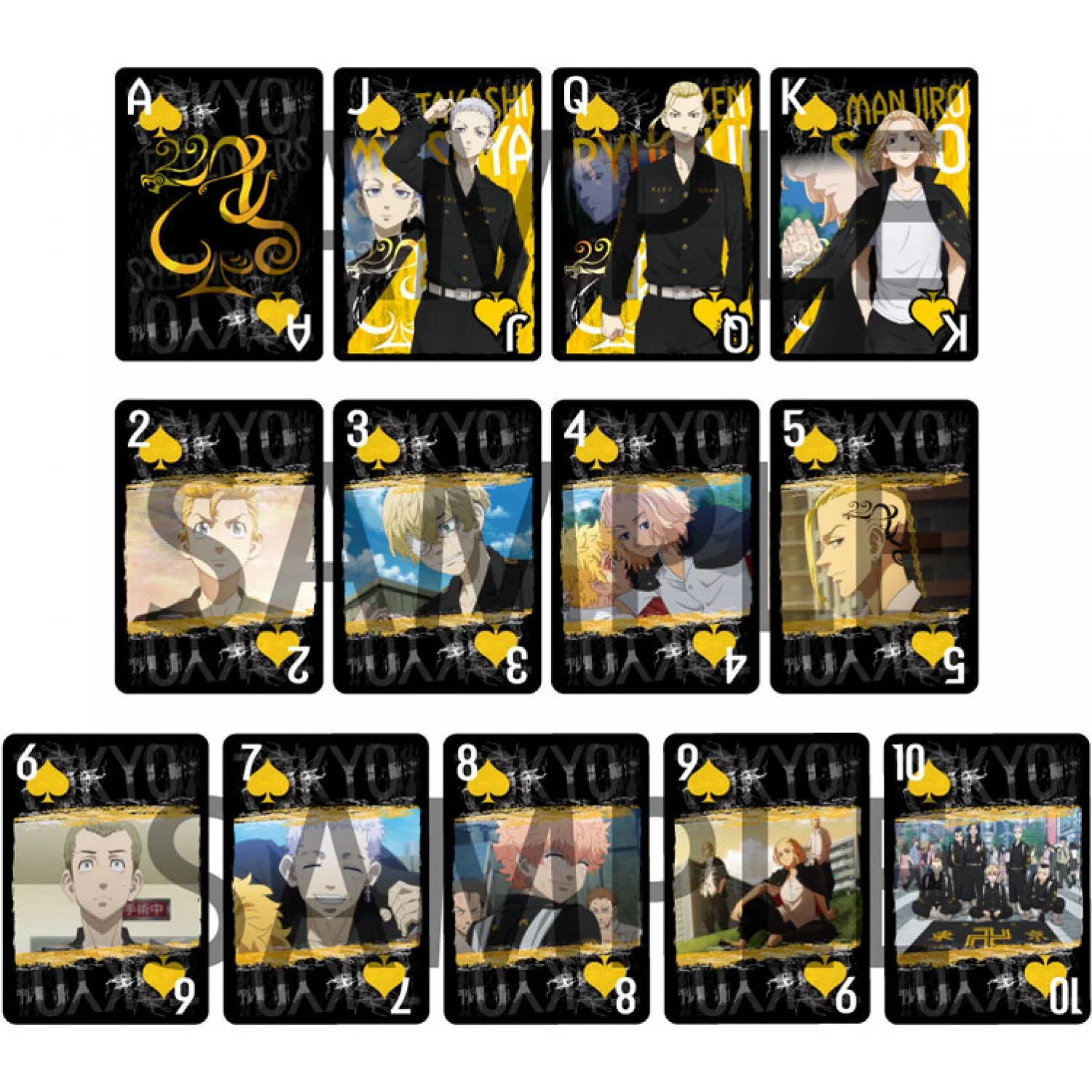 tokyo revengers playing cards 710335.2 - Fandomaniax Store
