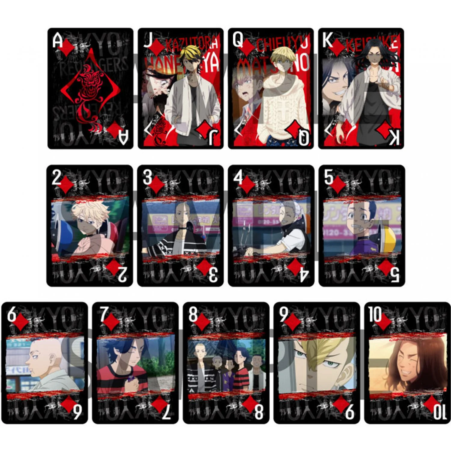 tokyo revengers playing cards 710335.5 - Fandomaniax Store